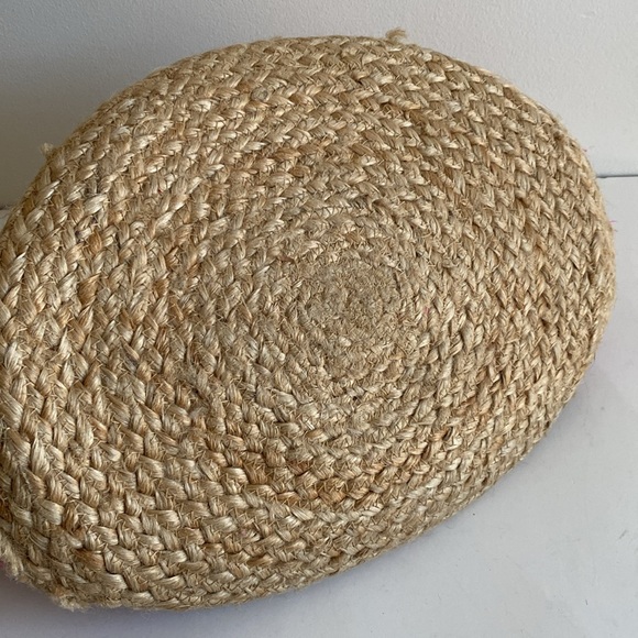 Pottery Barn Kids Jute with Pink Layers Basket - Picture 3 of 6